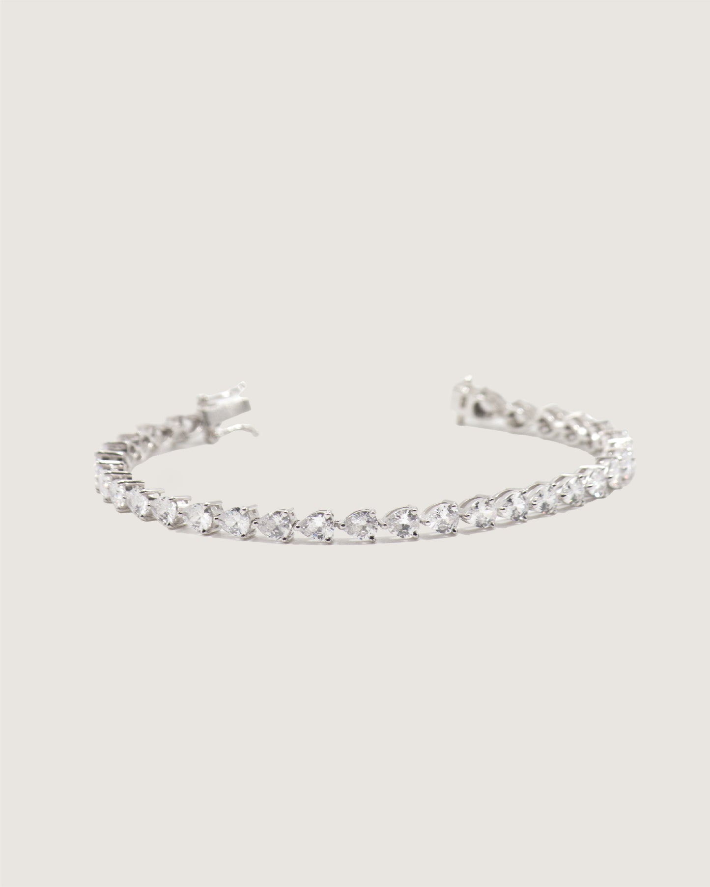 Dewdrop Pear Cut Tennis Bracelet