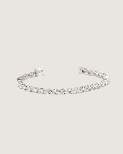 Dewdrop Pear Cut Tennis Bracelet