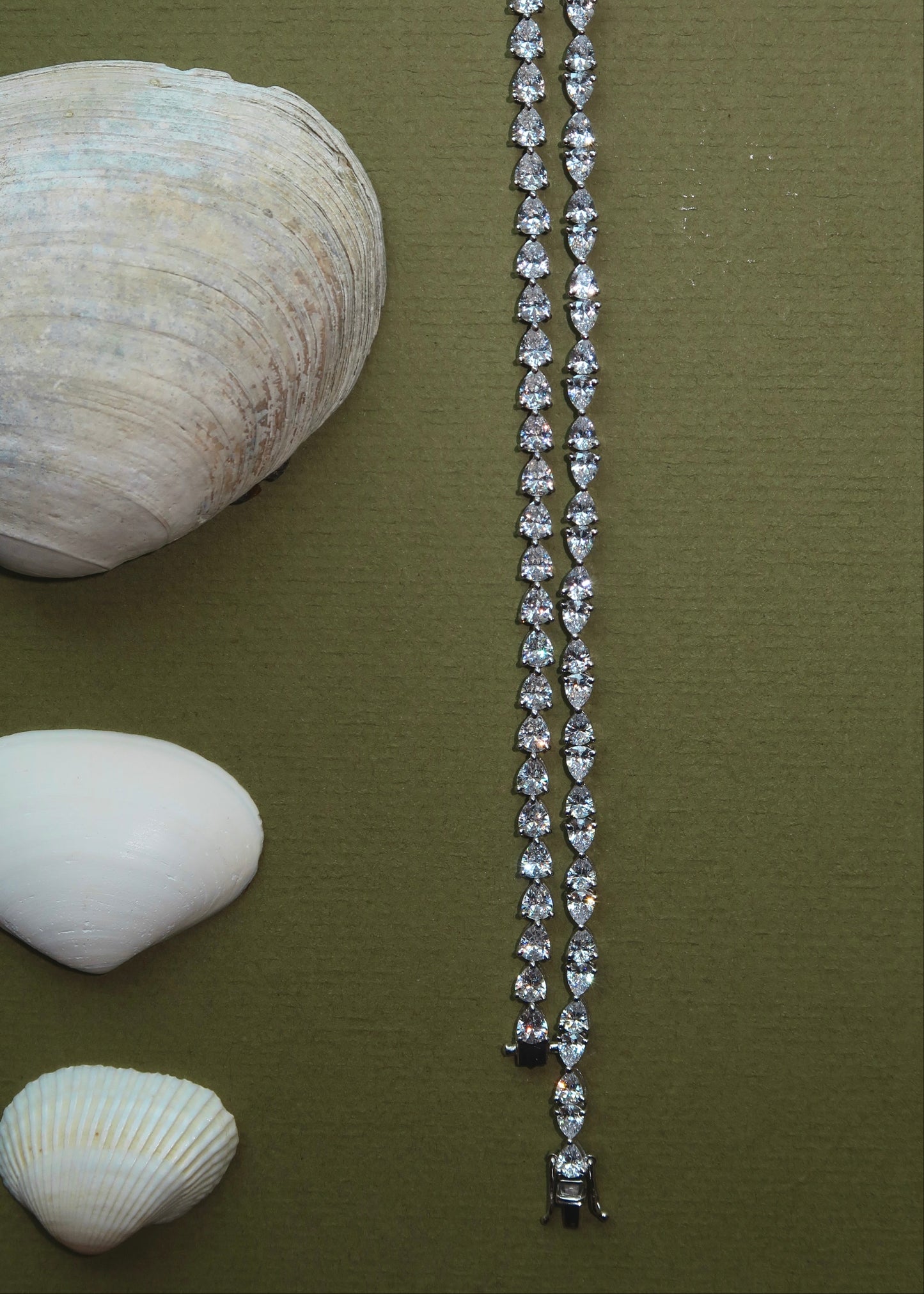 Dewdrop Pear Cut Tennis Bracelet