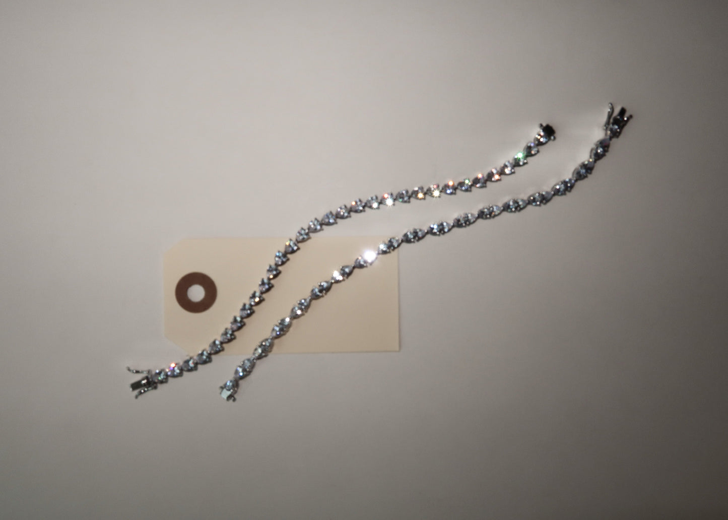 Dewdrop Inverted Pear Cut Tennis Bracelet