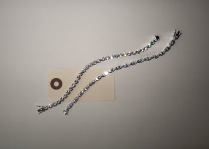 Dewdrop Inverted Pear Cut Tennis Bracelet