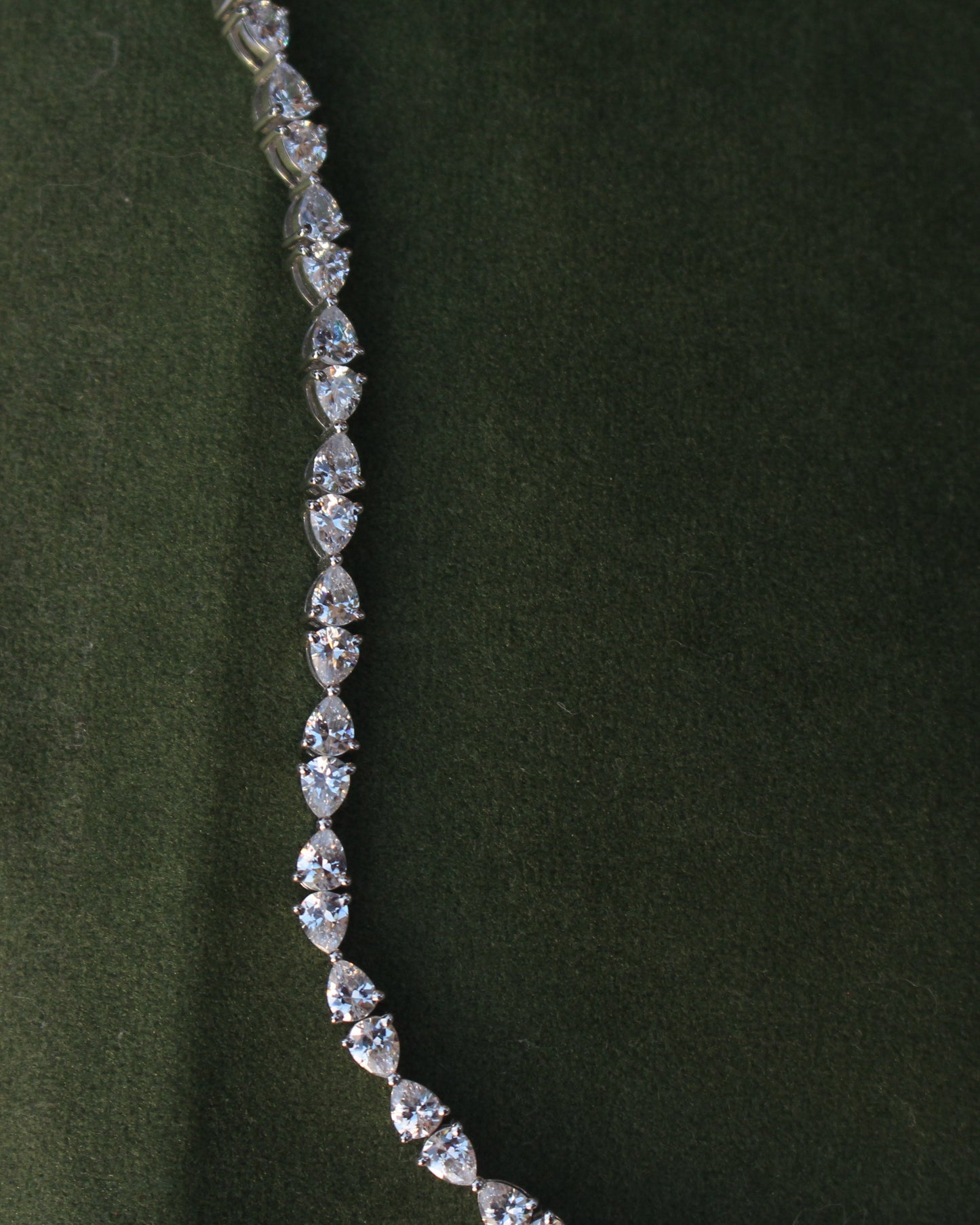 Dewdrop Inverted Pear Cut Tennis Bracelet