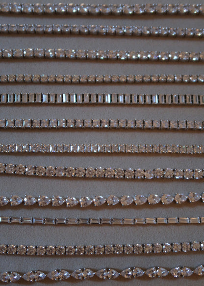 Dewdrop Pear Cut Tennis Bracelet